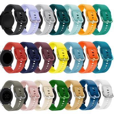 6Pcs 18/20/22mm Sport Band Compatible for Galaxy Watch 7 Bands 44mm 40mm,Galaxy Watch FE/6/5/4 Classic(40mm-47mm) Soft Silicone Replacement Strap