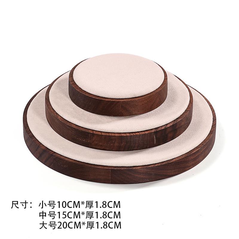 Walnut Jewelry Display Stand Combination Set Jewelry Display Ring Jewelry Look Pallet Necklace Display Model Stand