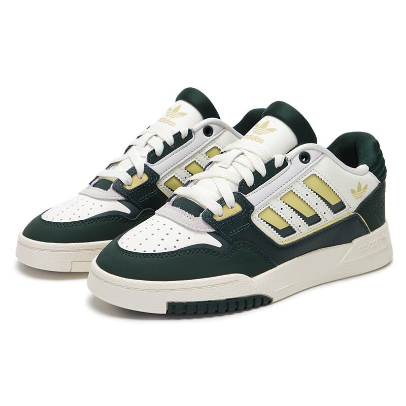 Adidas Originals Drop Step Low 2.0 Comfortable Versatile Non-Slip Durable Low-Top Skate Shoes Unisex Sneakers Green White JQ0105