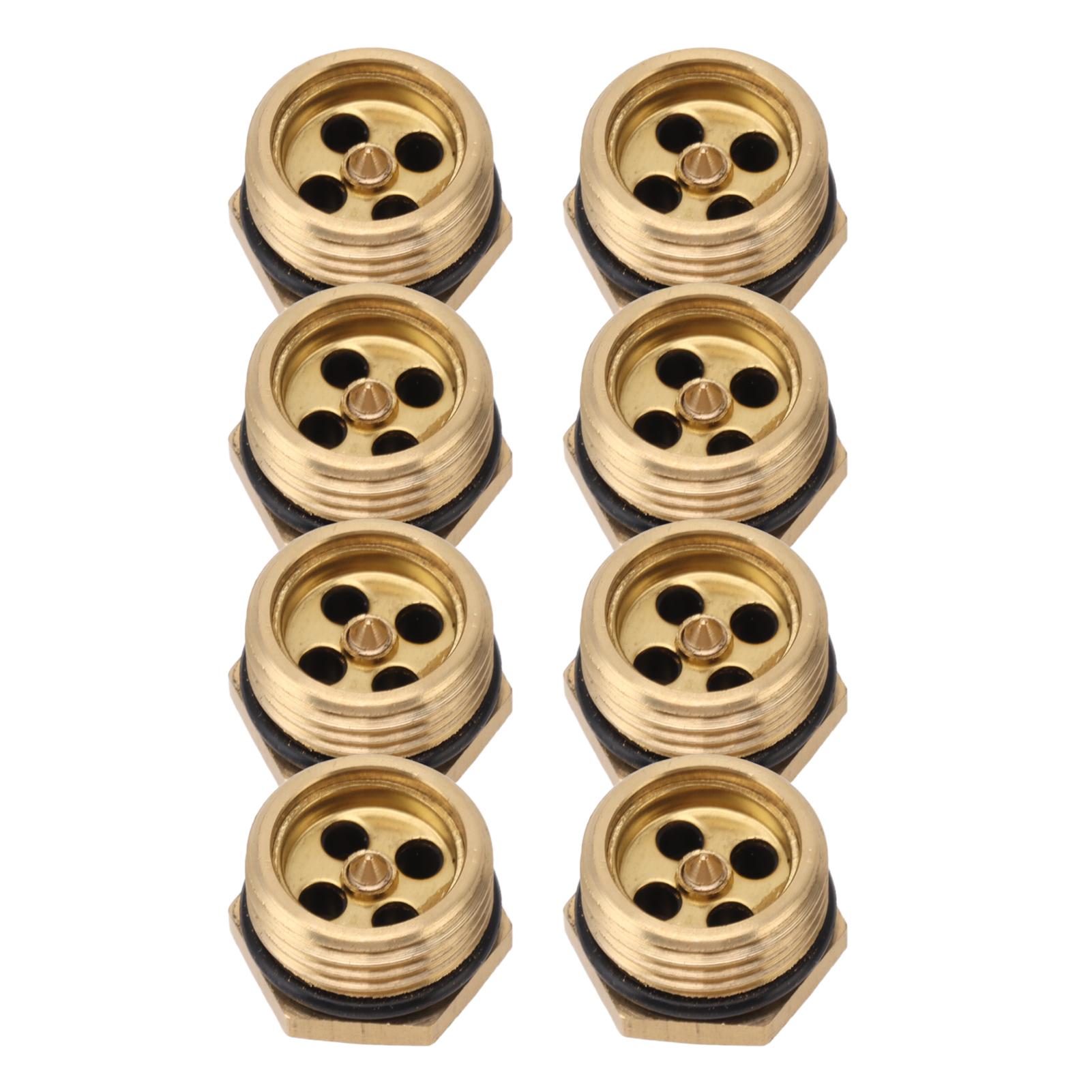 

20PCS Brass Misting Nozzles 1 2 Inch Adjustable Dust Removal Cooling Atomizers Nozzles for Lawn Garden