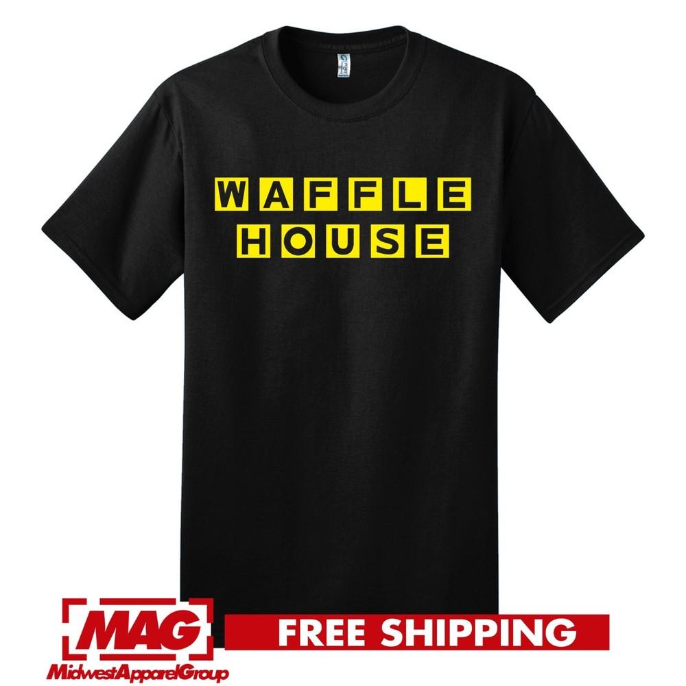 WAFFLE HOUSE T-SHIRT Vintage Logo Funny Cool Shirt Tee Tshirt WaffleHouse Fun Unisex T-Shirt XXXXL