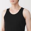 MUJI Smooth Cotton Tank Light Size S Men's Top, Gray, (FA19QA6S)