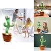 Charming Electronic Shake Body Dancing Cactus Plush Toy With Learning Speaking Feature