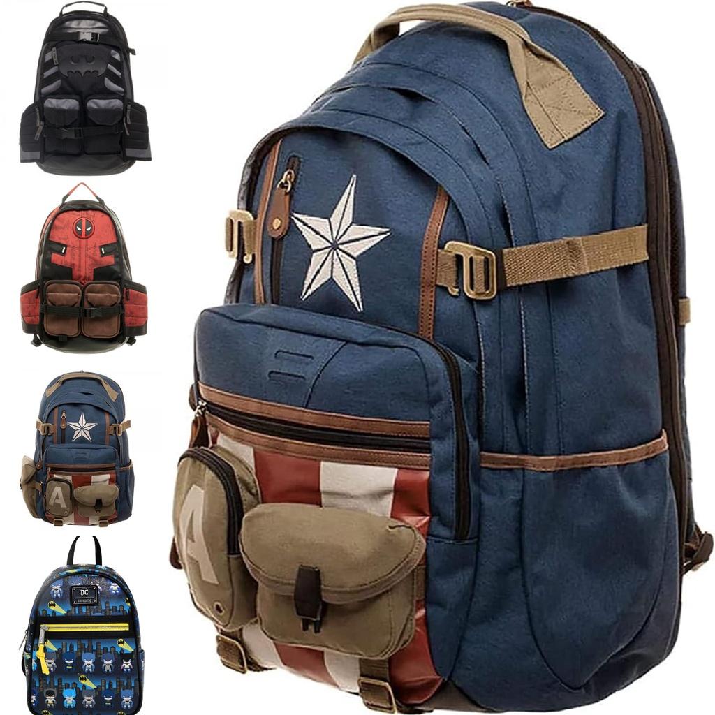 Marvel New Deadpool Backpack Breathable And Durable Travel Bag For Avengers And Batman Fans