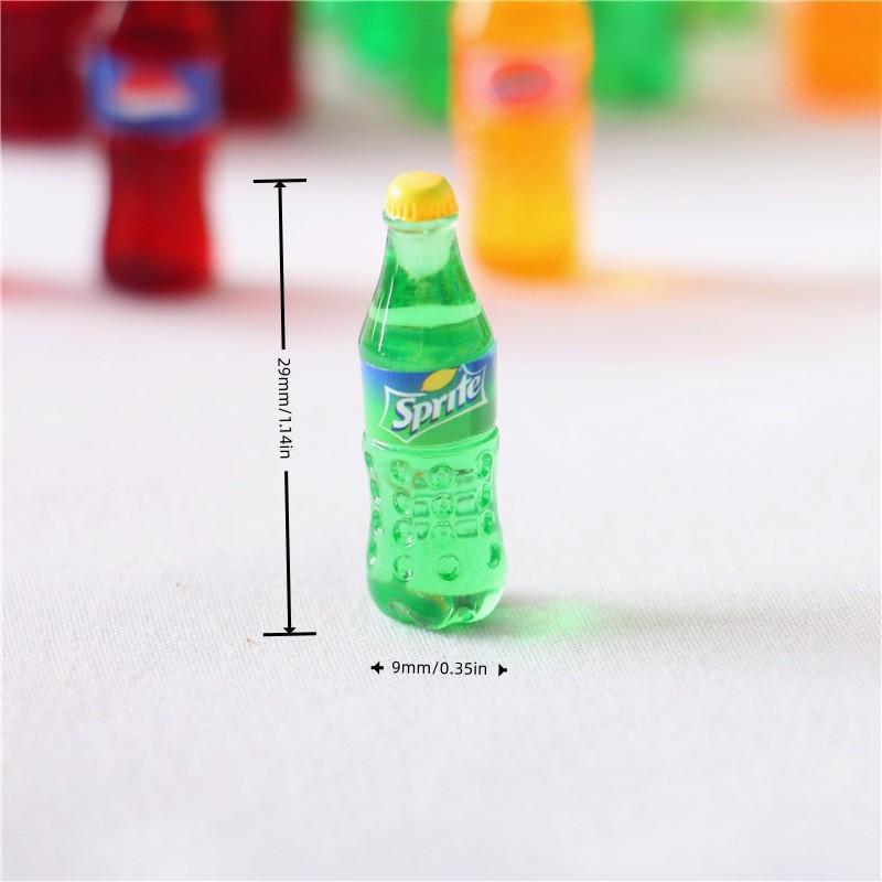 4Pcs1:12 Miniature Dollhouse Drinks Simulation Supermarket Mini Coke Beverage Bottle Wine Drink For Dollhous Kitchen Accessories