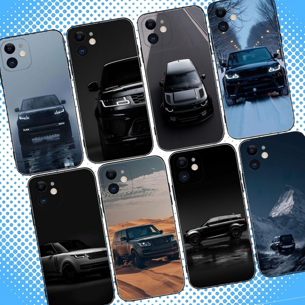 R-Range Roveres Sport Car Phone Case For iPhone 16,15,14,13,12,11,Pro,Max,Plus,X,XS,XR,SE,8,7,Mini,Soft Silicone Black Case