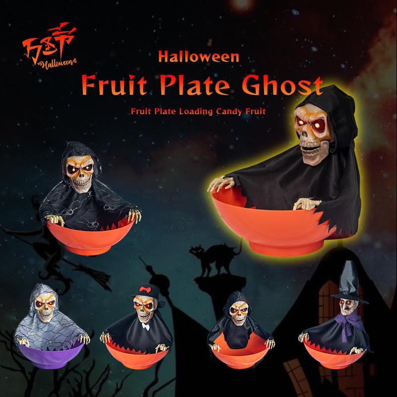 Halloween Ghost Haunted House Decor With Motionsensing Light And Sound For Spooky Party Theme