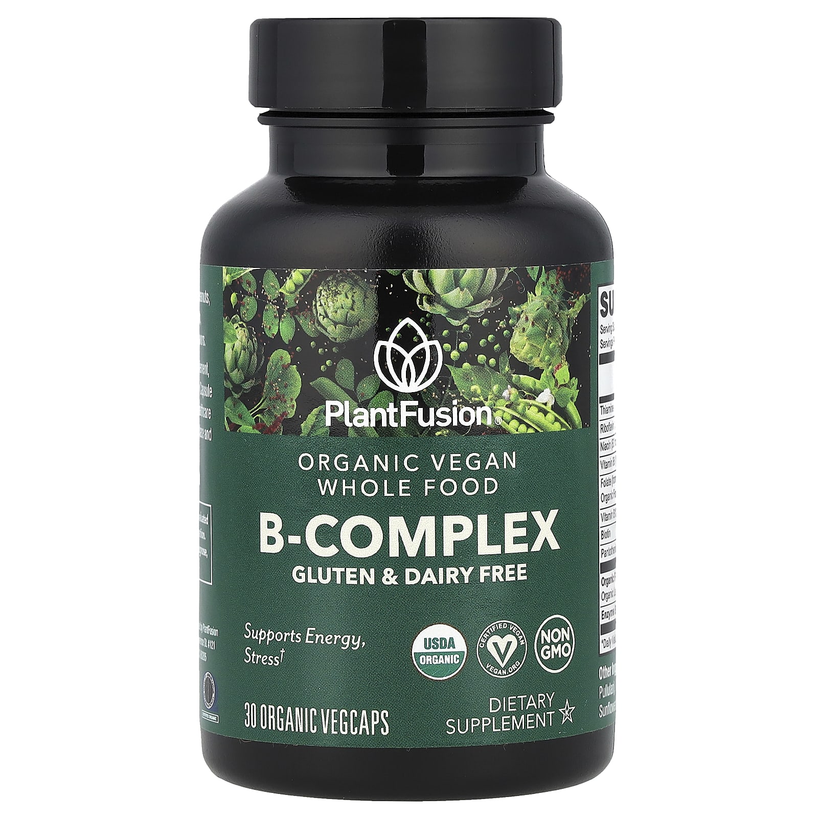 

Organic Vegan B-Complex, Organic Veggie Capsules 30