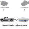DT08 Trailer Connector  4-Pin Flat Plug to an7-Pin Connector 4 to 7 Trailer Light Converter Circuit Adapter