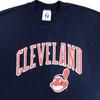 Vintage 80s CLEVELAND INDIANS LOGO 7 T-Shirt LARGE Chief Wahoo Mlb Baseball Thin
