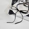 Adjustable Chain Choker Necklace Bow Pendant Collar Gentle Bow Necklace  Christmas