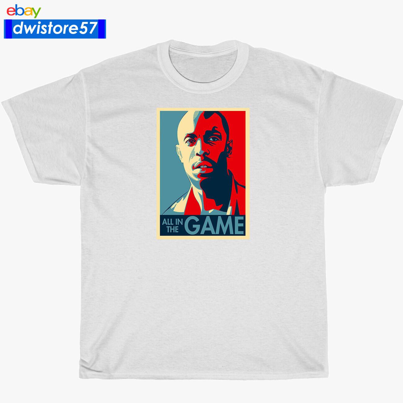 New The Wire Omar All in The Game Logo Black Navy White Grey Men s T-Shirt S-5XL S