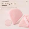 3pcs Triangular Powder Puff, Soft and Comfortable, Suitable for Loose Powder and Body Powder, Dry and Wet Dual-use, Makeup Tool, Beauty Tool