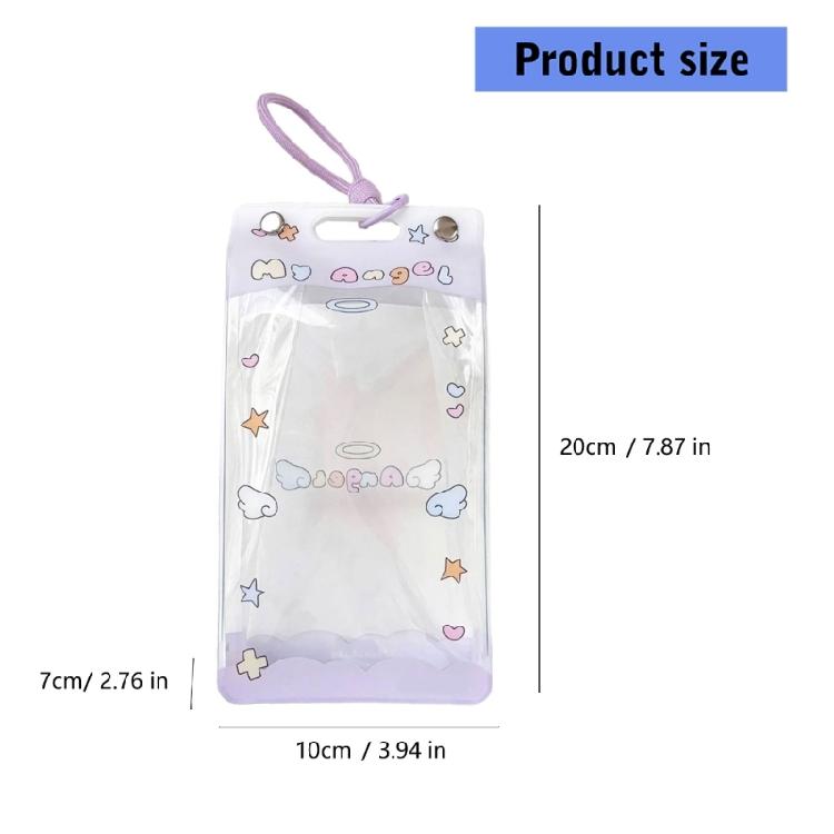Plastic Hanging Doll Protective Case Portable Water-Resistant Organizer Storage Container For Travel And Home Use