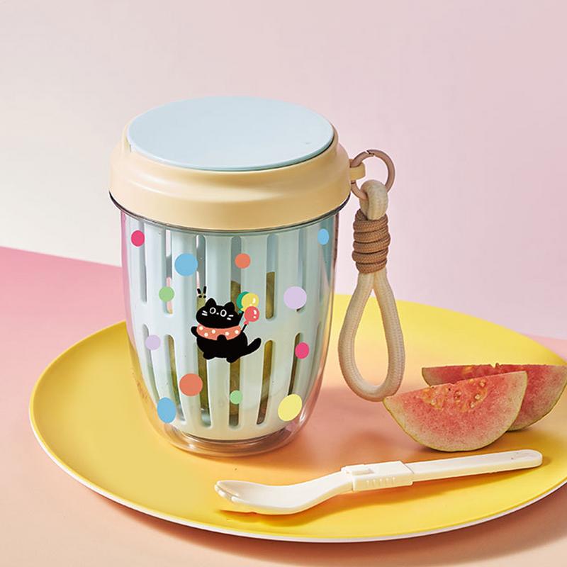 Fruit And Vegetable Cup Drainable Storage Container Breakfast Bottle Reusable Food Dressing Cup Fruit Storage Bottle For Picnic