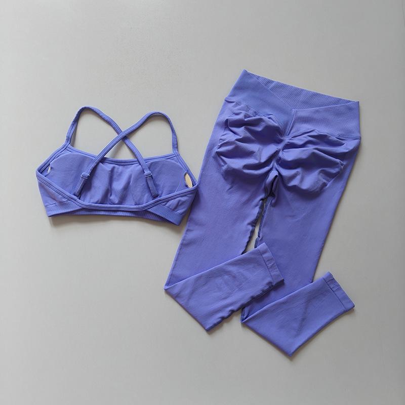 

JYL Contrast Sports Set Backless Tight Yoga Outfit M шартрез