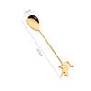 6pcs Spoons Fork Set 304 Stainless Steel Cat Fish Shape Coffee Snacks Fruit Prikkers Dessert Fork Kitchen Tool