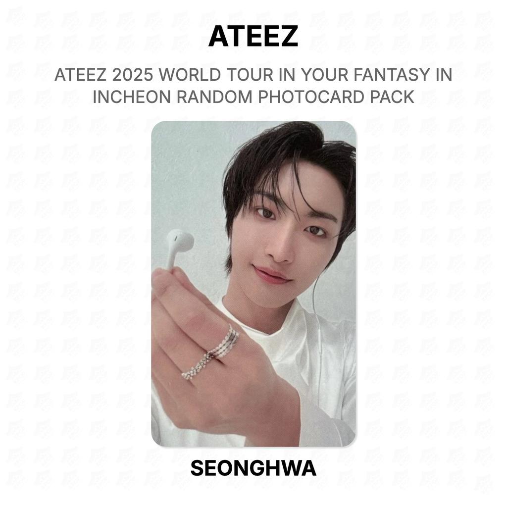 ATEEZ 2025 WORLD TOUR IN YOUR FANTASY IN INCHEON RANDOM PHOTOCARD PACK Official Photocard
