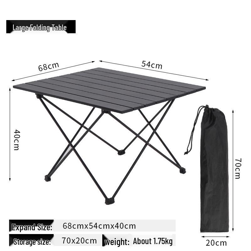 Lightweight Aluminum Alloy Portable Folding BBQ Picnic Table