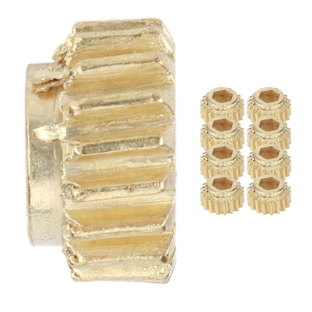 OpenGear Gitarrenmechaniken Zahnräder Sechskant-Klemmung Universelle Montage Stimmwirbel Musikinstrument Werkzeug(Goldene 9 Stück)