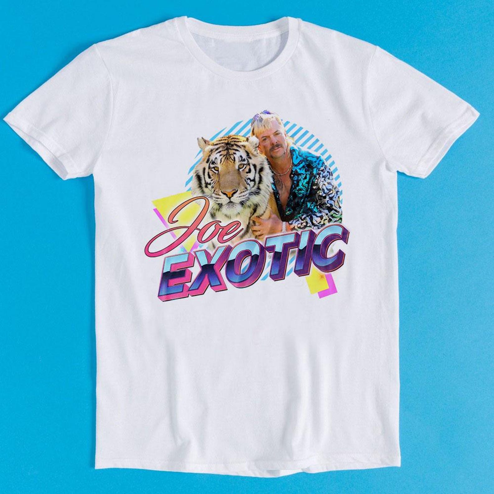 Joe Exotic Free Tiger King Funny Meme Carole Baskin Cool Gift Tee T-Shirt K346 L