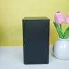 Elegant Bamboo & Wood Lid Tea Caddy, Tinplate Storage Box, Moisture-Proof Sealed Jar for Coffee Beans & Candy.