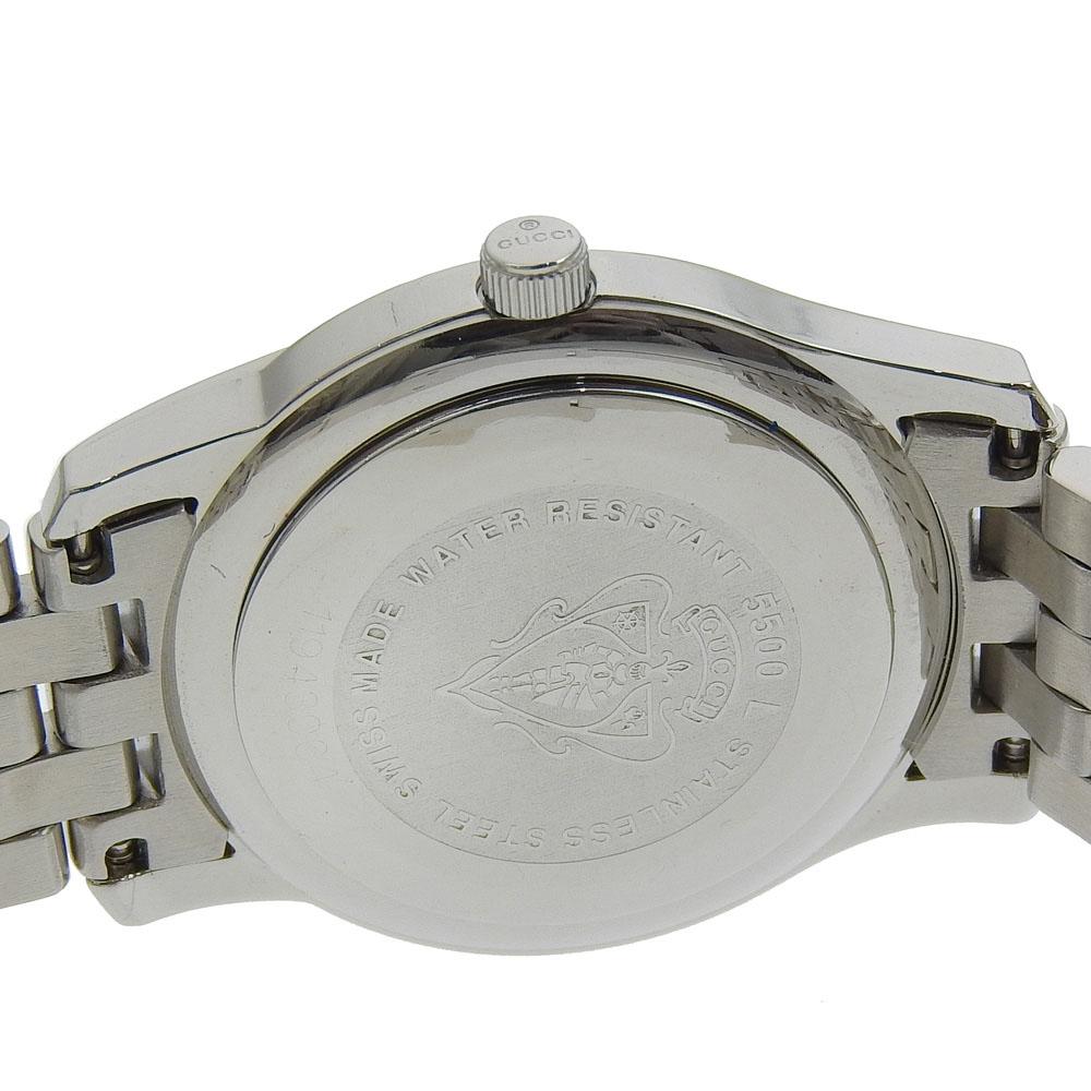 GUCCI G class Watches 5500L blackDial Stainless Steel Quartz Analog display Women Used