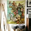 Studio Ghibli Anime Character Poster Tapestry Background Cloth Wallmounted Background Cloth Background Wall Hanging Cloth Soft