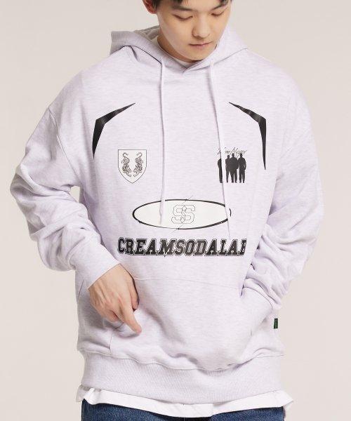 Cream Soda Lab Crsdel Teamplay Hoodie Light Gray Black L