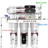 Kitchen Home Purifier Water Filters 6- Water Filter System UF Home Purifier Faucet Household Ultras Filtration Water 330x270x135mm