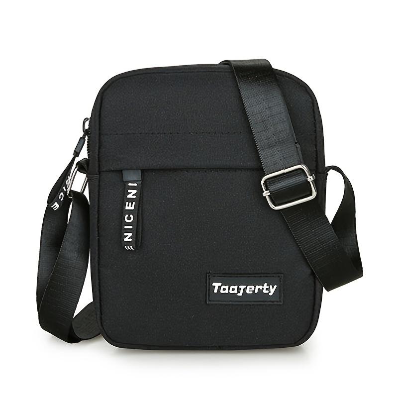 Men's Small Trendy Shoulder Bag, Small Messenger Bag, Fashion Simple Nylon Mobile Phone Bag