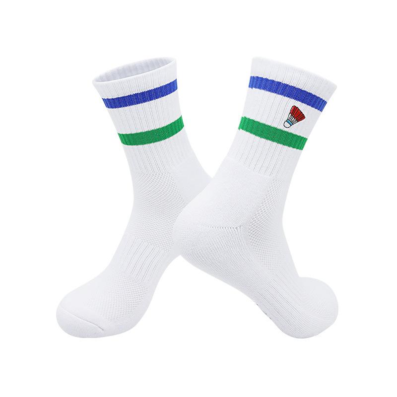 Summer Professional Badminton Socks Thick-Bottomed Men S And Women S Special Breathable Sweat-Absorbing Sports Socks Badminton Socks Cotton Msize,onesizeall(ussize4-8)