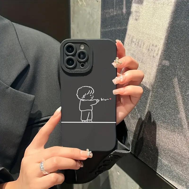 Cute Matching Couple Silicone Pattern Phone Case For Xiaomi Redmi 13C 14C Redmi Note 14 13 12 11 Pro Plus 5G 12S 11S Soft Cover