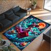 Witchcraft Theme Crystal Velvet Rug Personalized Custom Name Text Soft Floor Mat Home Decor