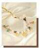 European-American Court Style Gold-Plated Titanium Necklace with Freshwater Pearls & Natural Stone Beads