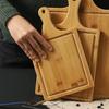 Bamboo Handle Pizza Tray (Square) (27x16cm)