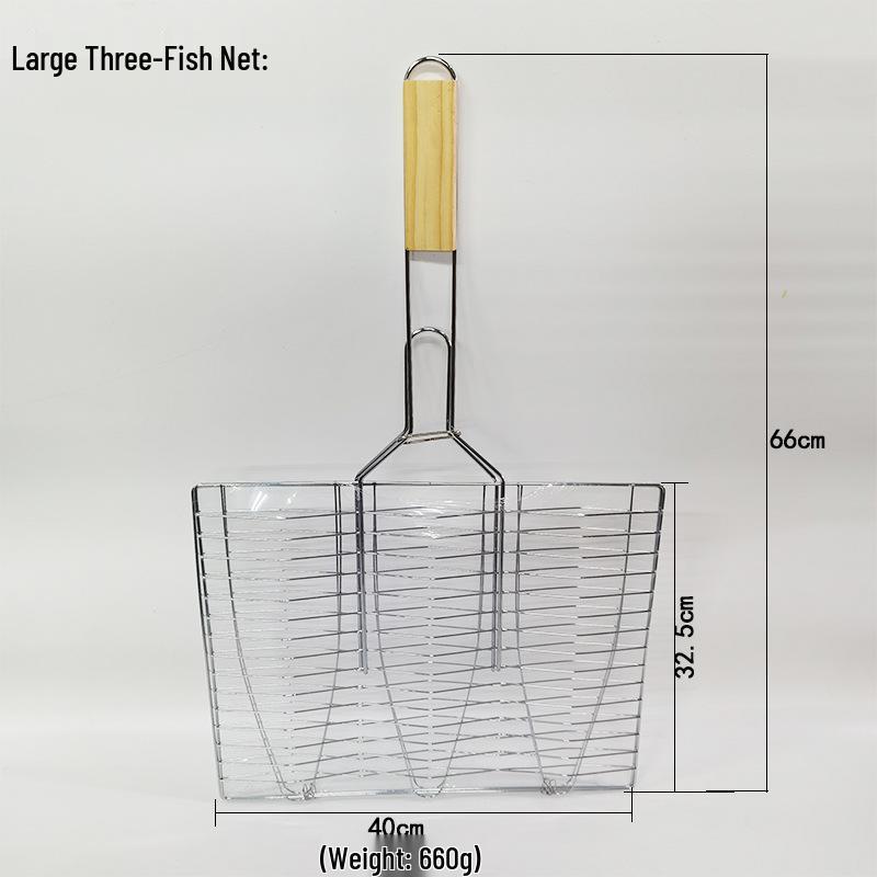 Tragbarer grenzüberschreitender BBQ-Grill für Burger und Fisch mit mehreren einstellbaren Größen
