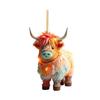 2023 Colorful Cute Acrylic Cow Car Accessory Adorable Cartoon Style For Decor Vehicle