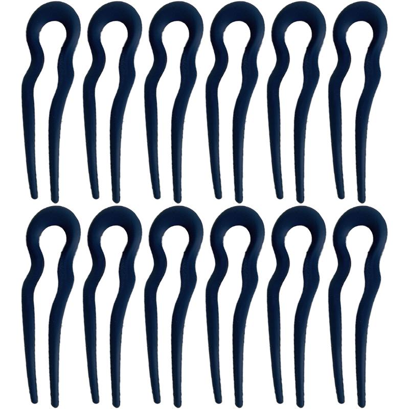 New Simple Matte Wave U-shaped Solid Color Hairpin Women Versatile Elegant Pan Hair Clip for Girl Hair Accessories