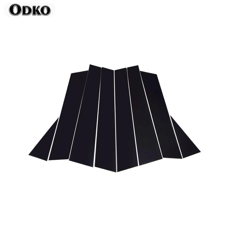 8PCS Polished Pillar Posts For Chery Tiggo 8 Pro 2018      Car Accessories  Window Trims Decoration  Strip