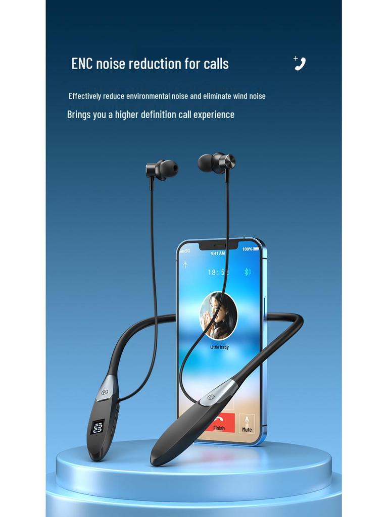 Sports Bluetooth Earphones with Ultra-long Battery Life and Neckband Design