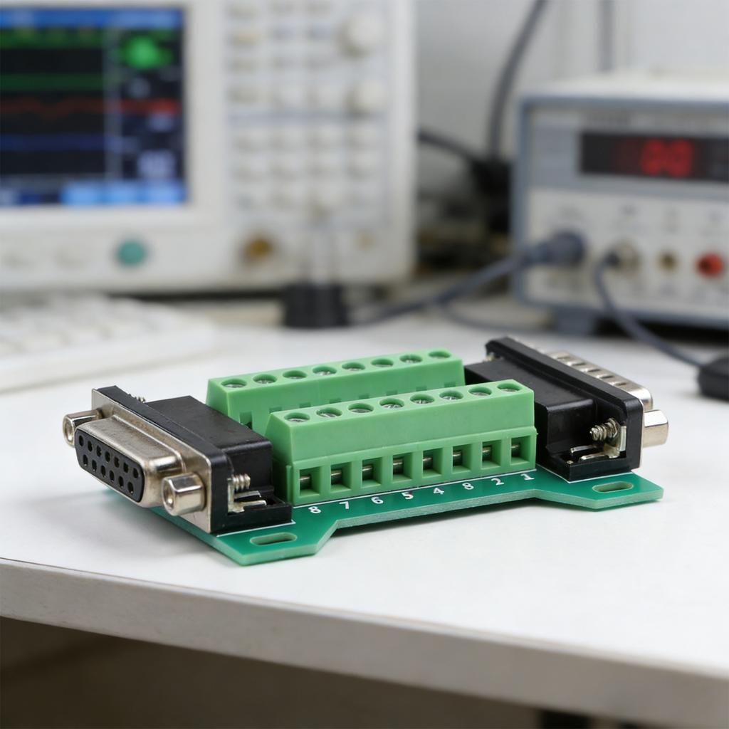 For Electronic Installations As Shown In The Picture DB15 Terminal Block Dual-ended Design One-to-one Pin Mapping