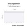 Eco-friendly PVC 6-Hole Zipper Bag for A5/A6 Planner Storage - Available In Sets of 10, 15, or 20