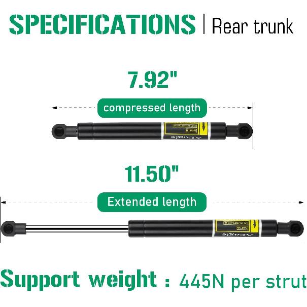 Rear Trunk Lift Supports Struts Shocks For Infiniti Q50 2014-2018, 6802 Qty 2