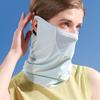 Ice Silk Sunscreen Mask Women Summer Anti-Uv Quick-Drying Face Cover Scarf Breathable Lady Neck Protection Hanging Ear Headband