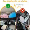Upgrade Car Ceiling Cargo Net Pocket With Zip,Double Layers+Avoid Sagging Roof Cargo Bag For Toy,Quilts,Tickets,Universal Road Trip Essentials Car