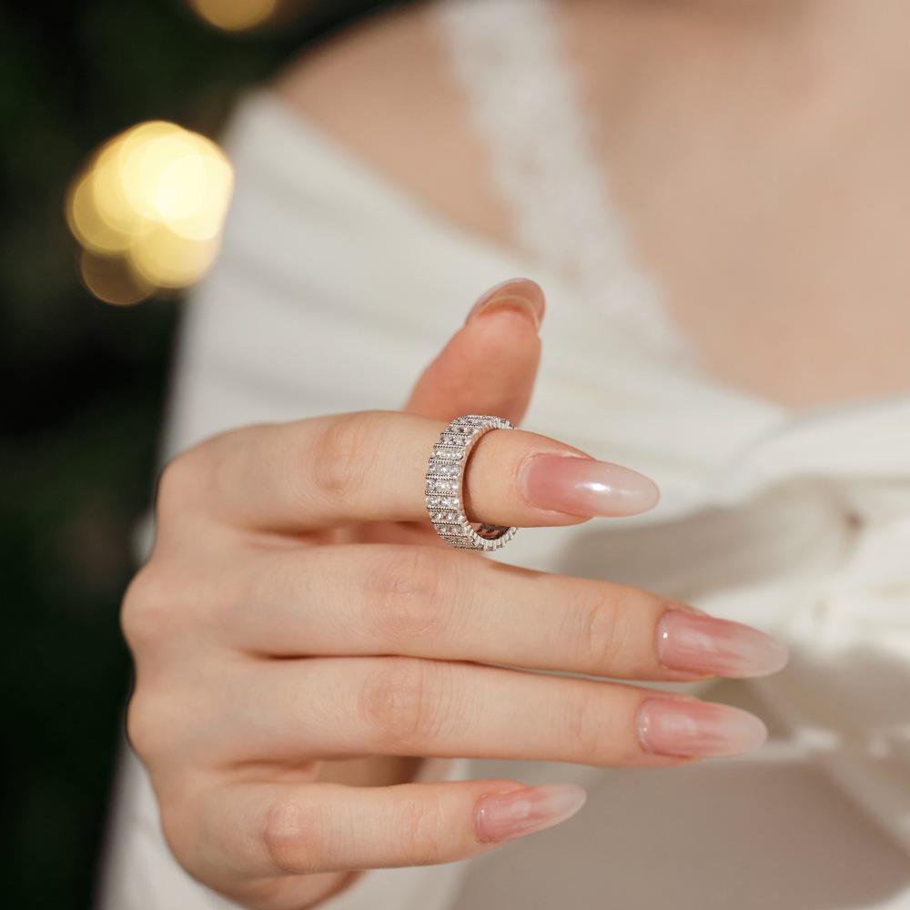 Dámský prsten ze stříbra S925: Vánoční mašle, design hvězdy, měsíce, srdce lásky