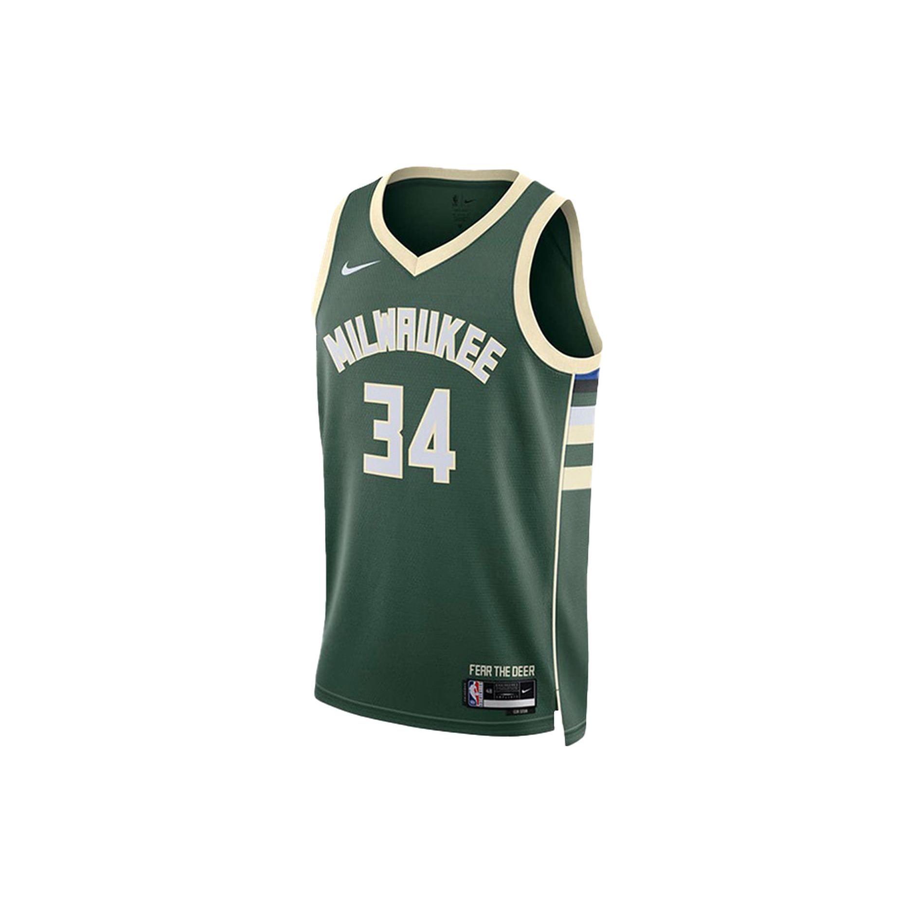 

New Nike X Nba Milwaukee Bucks Giannis Antetokounmpo Icon Edition Swingman Jersey DN2012-323 XXL