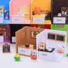 1:12 Miniatura de Casa de Muñecas Plástico Mostrador de Bar Decoración de Escena de Casa de Muñecas DIY Muebles de Cocina Juguete para Niñas Regalo