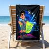 proof beach towel with a Elio Ooooo & Glordon pattern - soft,absorbent,quick-drying,machine washable - perfect for swimming,camping,bathing